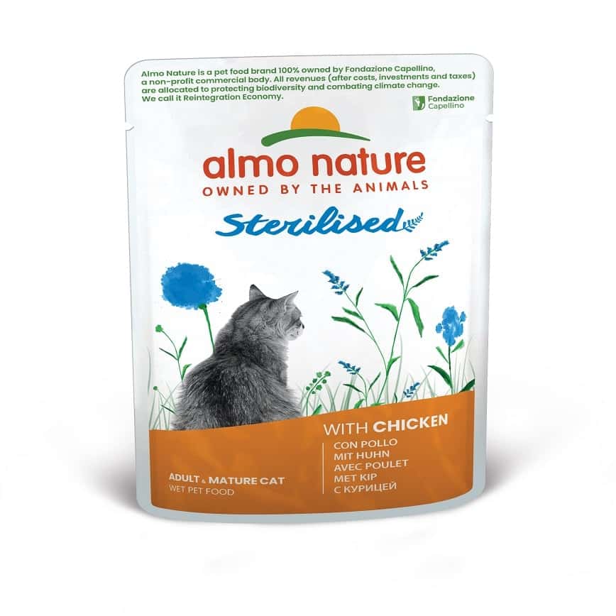 Almo Nature Sterilised 絕育貓鮮包 雞肉 70g (5291) (圖片2)
