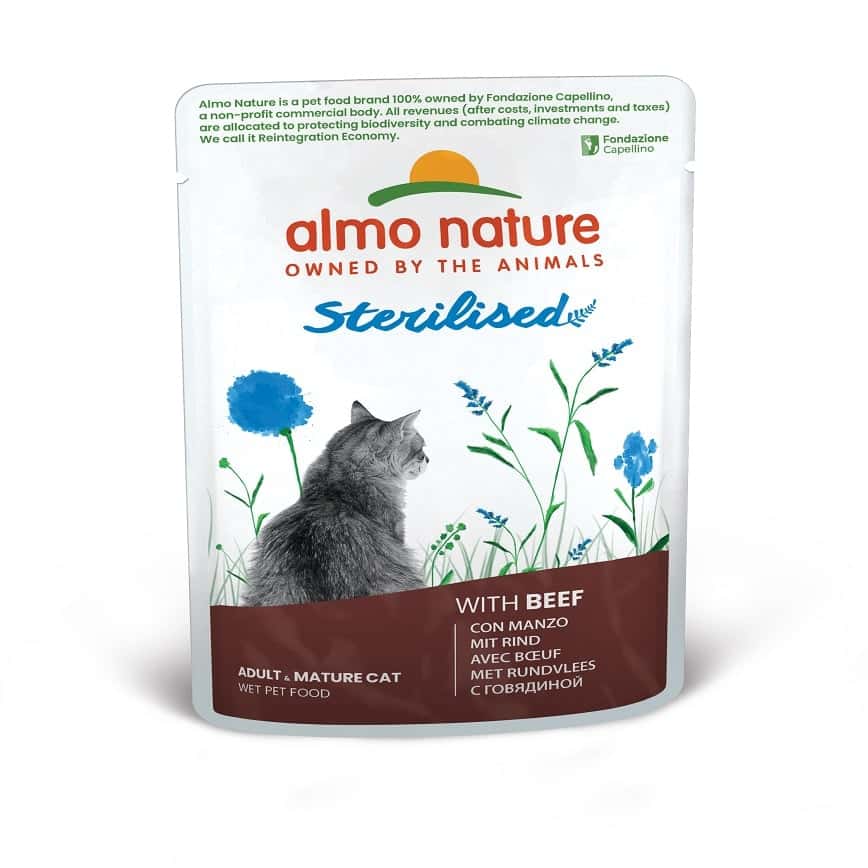Almo Nature Sterilised 絕育貓鮮包 牛肉 70g (5299) (圖片2)