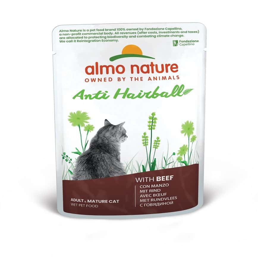Almo Nature Anti Hairball 去毛球貓鮮包 牛肉 70g (5292) (圖片2)