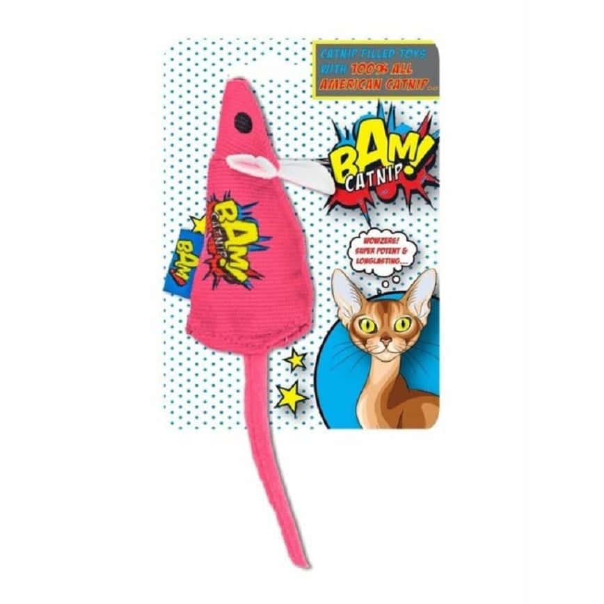 BAM! Catnip 貓玩具 薄荷粉紅老鼠 (0B30541) (圖片2)