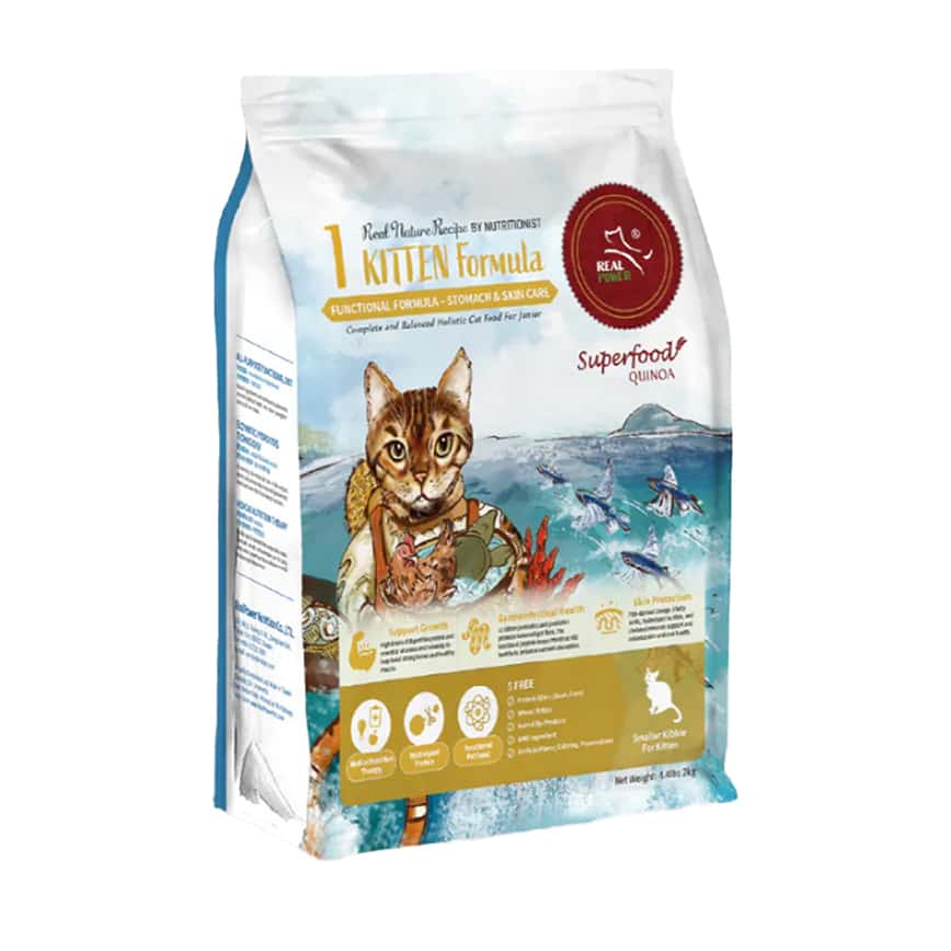 Real Power瑞威 貓糧 天然平衡貓糧 幼貓 腸胃護膚配方 2kg (NO.1) (圖片2)