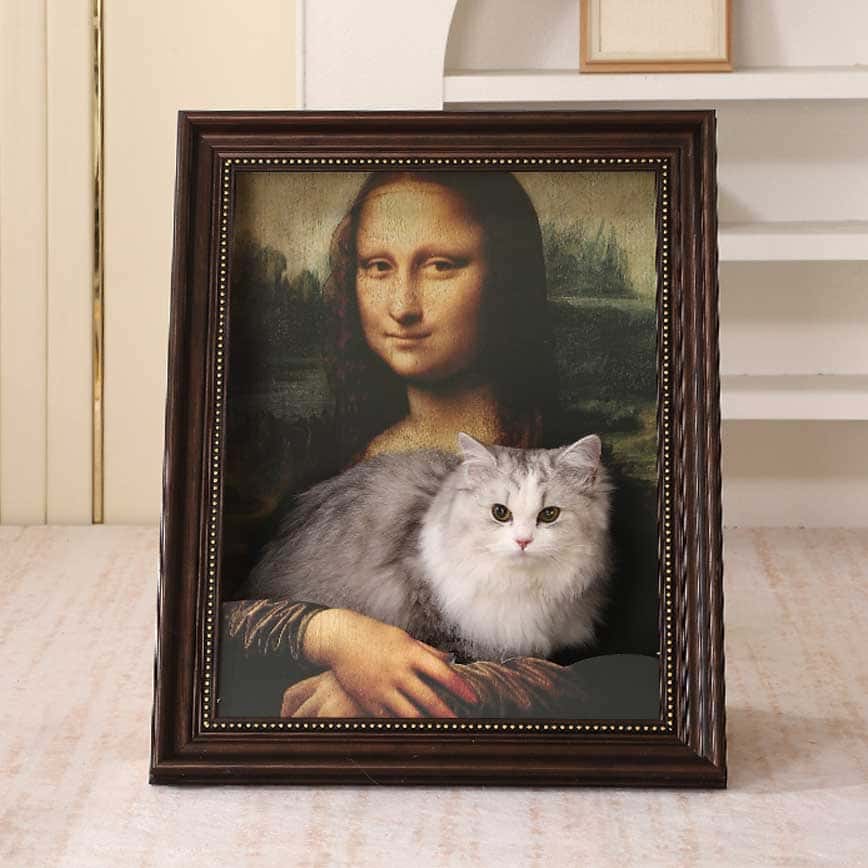 4D 貓抓板之名畫系列 貓玩具 蒙娜麗莎 1個 (圖片2)