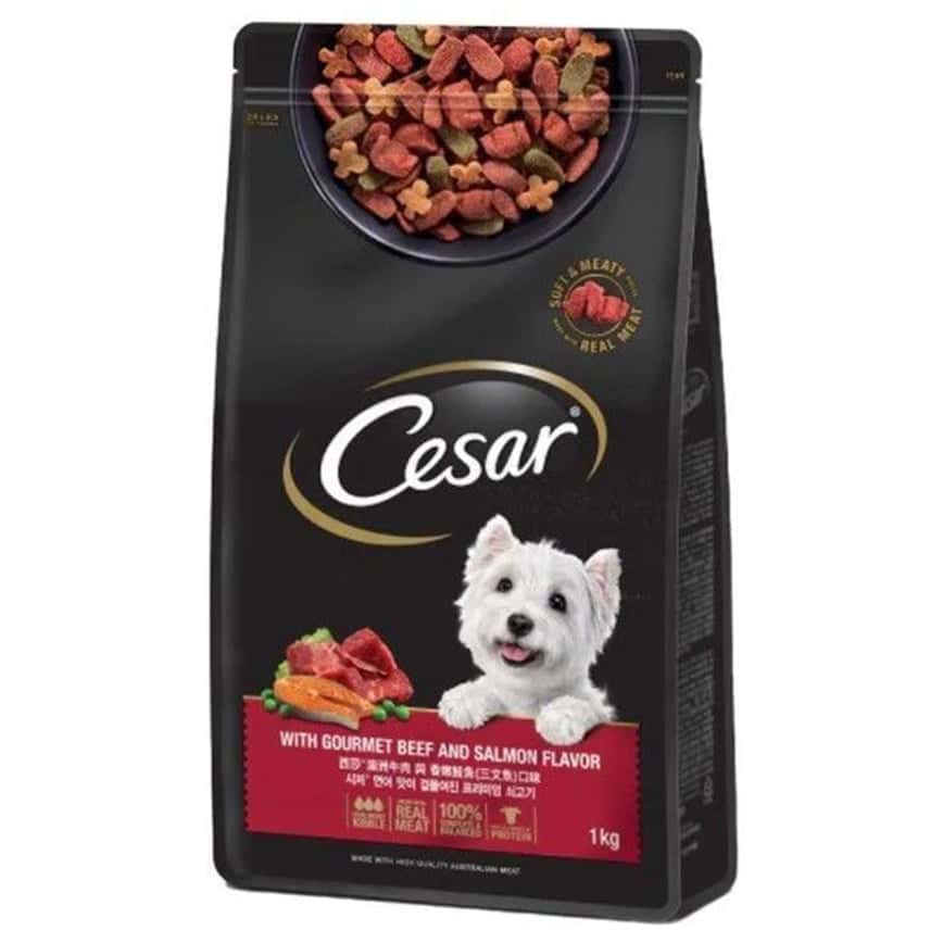 Cesar西莎 狗糧 精緻乾糧系列 澳洲牛肉與香嫩三文魚 1kg (圖片2)