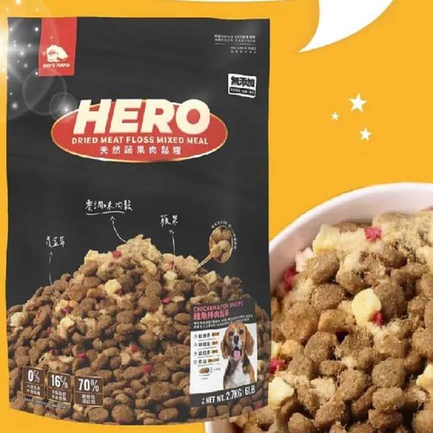 HeroMama 狗糧 犬用天然蔬果肉鬆糧 雞魚拌肉鬆餐 2.7kg (圖片2)