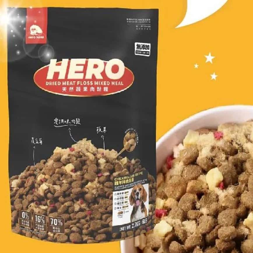 HeroMama 狗糧 犬用天然蔬果肉鬆糧 雞羊拌肉鬆餐 2.7kg (圖片2)