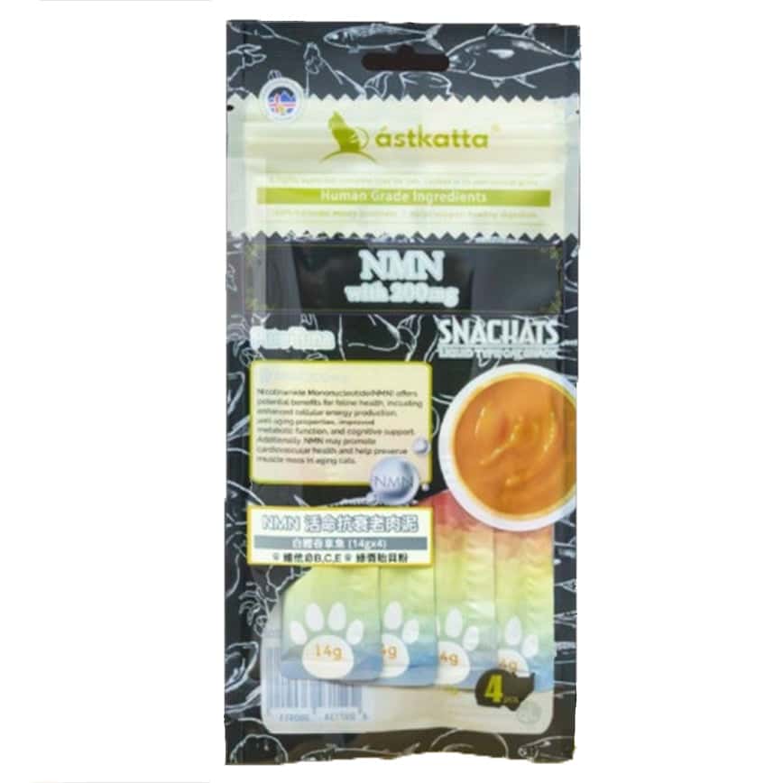 Astkatta 貓零食 營養肉泥 NMN活命抗衰老系列 純吞拿魚 14gx4 (P00183) (圖片2)