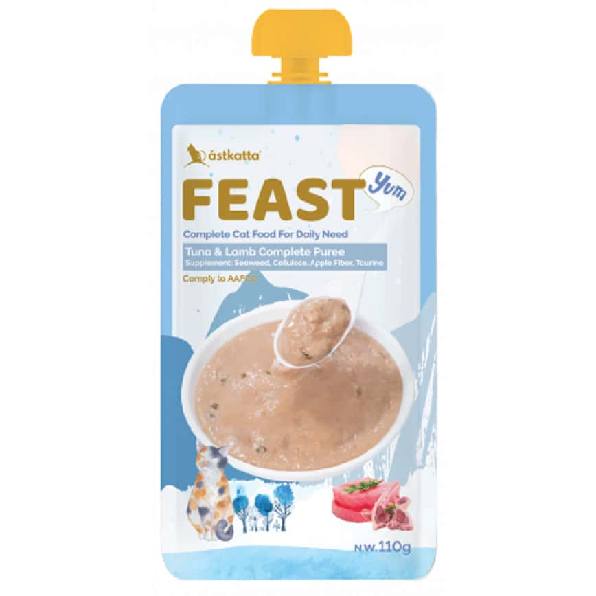 Astkatta Feast 貓濕糧 鮮肉盛宴營養主食包 吞拿魚羊肉 110g (P00165) (圖片2)
