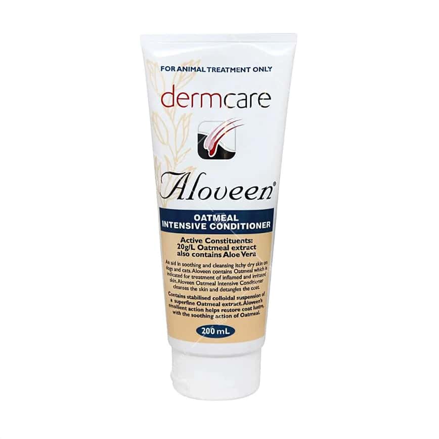 三條毛 Dermcare Aloveen Oatmeal Intensive Conditioner 貓犬用 燕麥護髮素 200ml (圖片2)