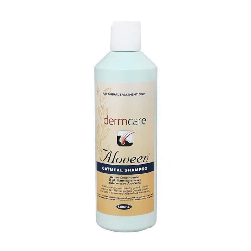 三條毛 Dermcare Aloveen Shampoo 貓犬用 燕麥沖涼液 500ml (圖片2)