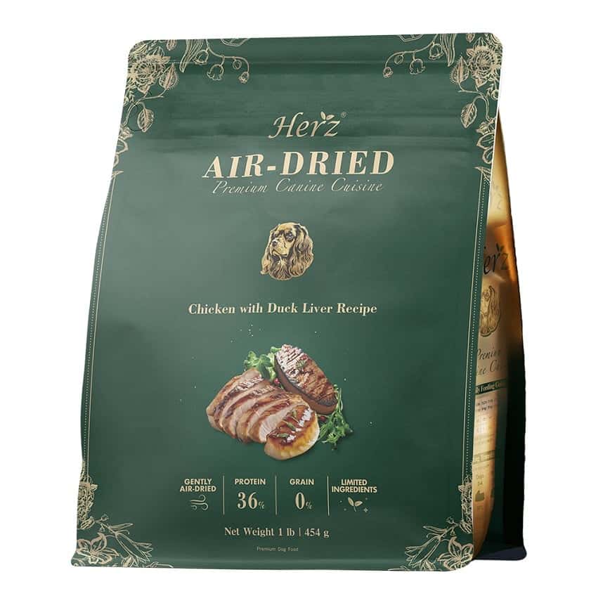 Herz赫緻 美饌頂級低溫風乾犬糧 嫩雞佐頂級鴨肝 1lb (EPD060) (圖片2)