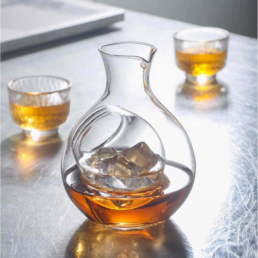 日式凹洞冰酒瓶 透明凹洞 300ml (圖片2)