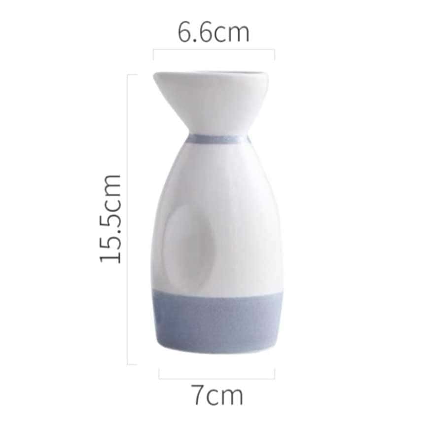 日式復古陶瓷清酒分酒瓶 藍田 350ml (圖片2)