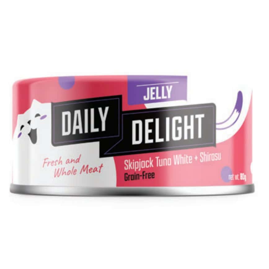Daily Delight Jelly啫喱系列 貓罐頭 白鰹吞拿魚+銀魚 80g (DD55) (圖片2)