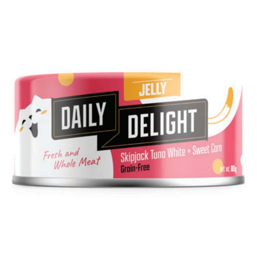 Daily Delight Jelly啫喱系列 貓罐頭 白鰹吞拿魚+甜玉米 80g (DD56) (圖片2)