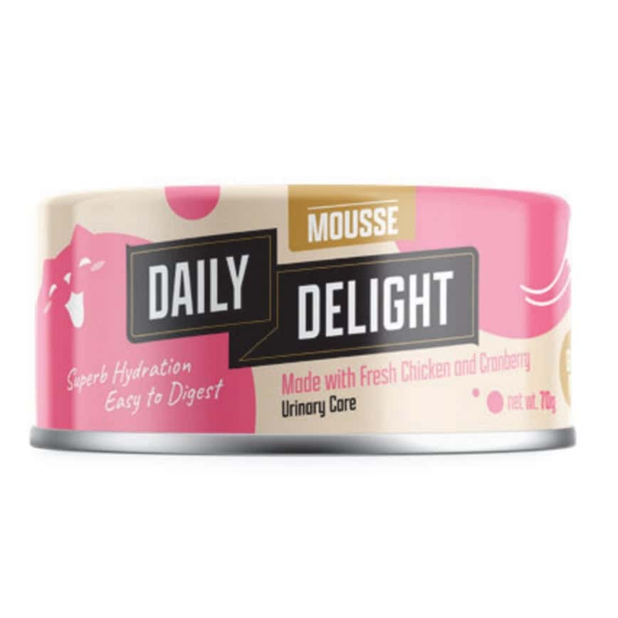 Daily Delight Mousse慕絲系列 貓罐頭 雞肉+蔓越莓 70g (DD621) (圖片2)