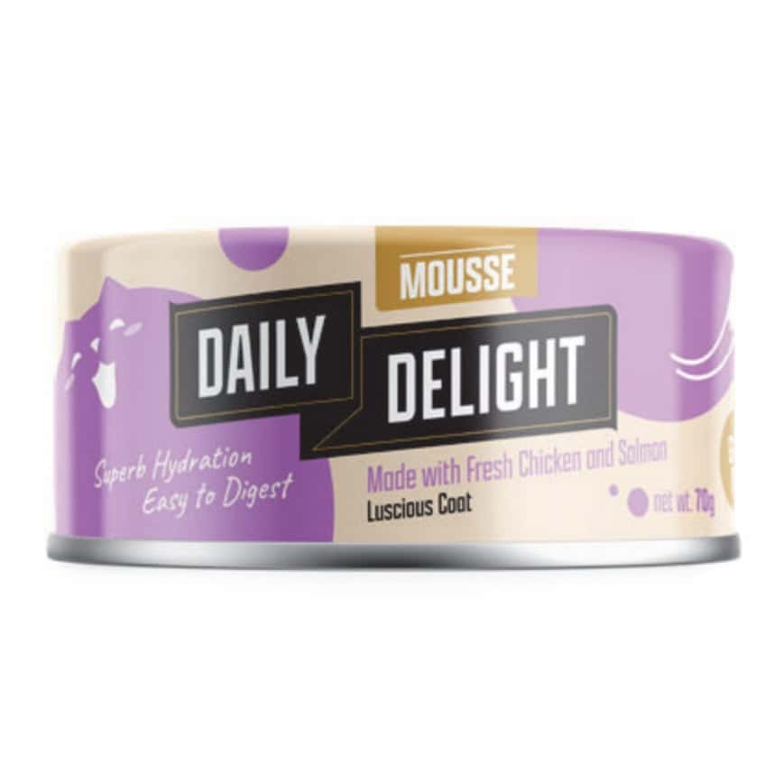 Daily Delight Mousse慕絲系列 貓罐頭 雞肉+三文魚 70g (DD622) (圖片2)