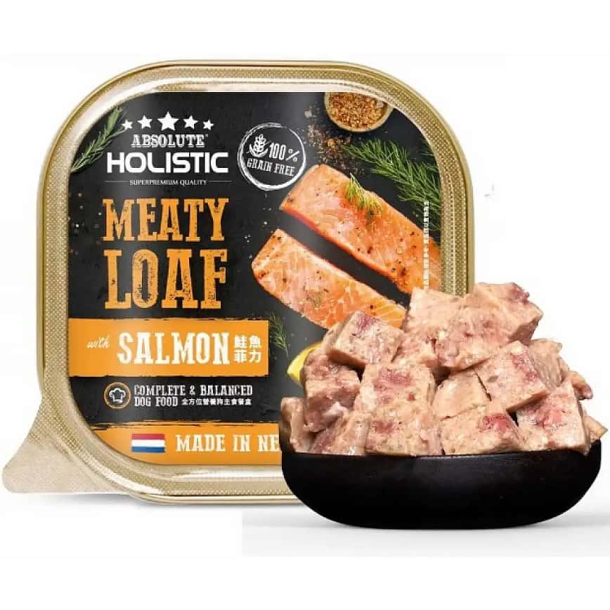 Absolute Holistic 荷式肉卷狗罐頭 全方位營養主食餐盒 鮭魚菲力 100g (AM-5362) (圖片2)
