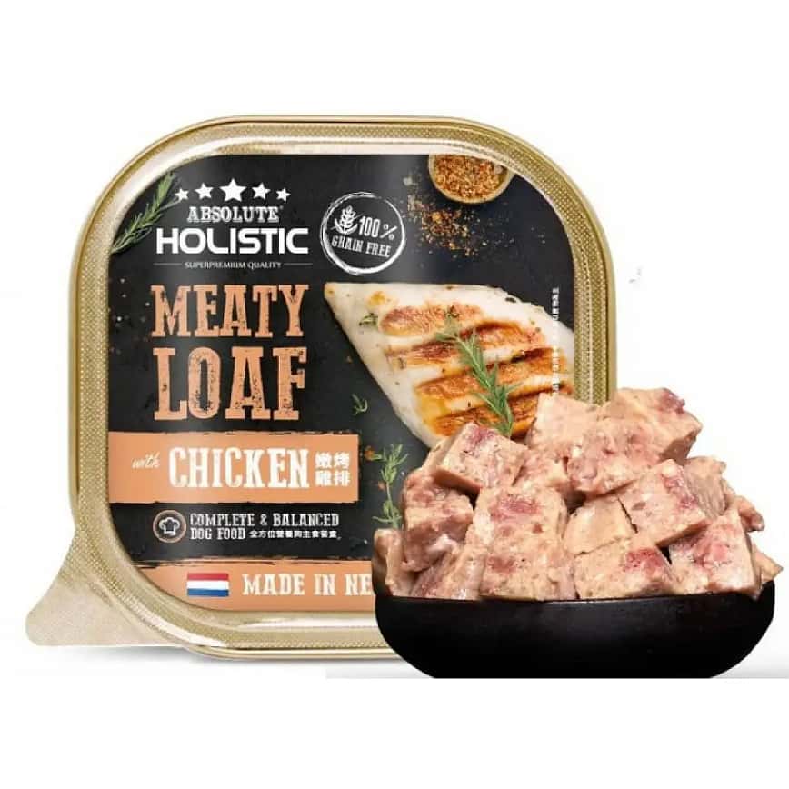 Absolute Holistic 荷式肉卷狗罐頭 全方位營養主食餐盒 嫩烤雞排 100g (AM-5409) (圖片2)