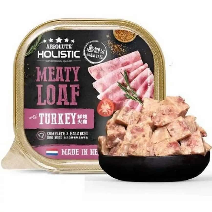 Absolute Holistic 荷式肉卷狗罐頭 全方位營養主食餐盒 鮮烤火雞 100g (AM-5447) (圖片2)