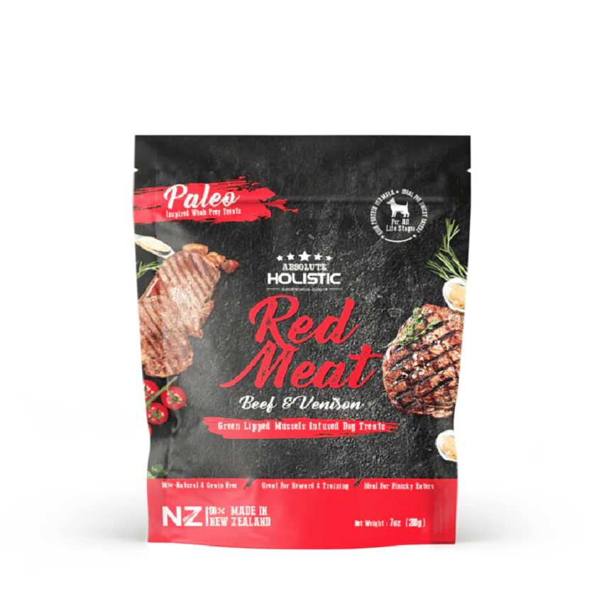 Absolute Holistic 無穀主食狗糧 風乾鮮食肉片 牛肉+鹿肉 200g (AD-9469) (圖片2)