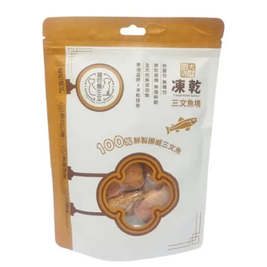 寵物養生堂 貓狗凍乾小食 三文魚塊 100g (FD009) (圖片2)