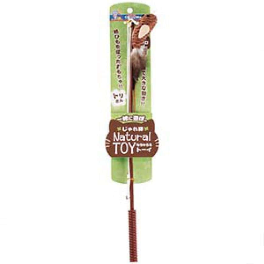 DoggyMan Natural TOY 天然羽毛自然風逗貓棒 小雞 (圖片2)