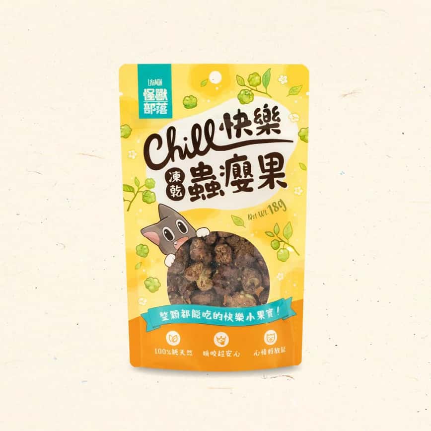 怪獸部落 貓零食 快樂凍乾蟲癭果 18g (圖片2)