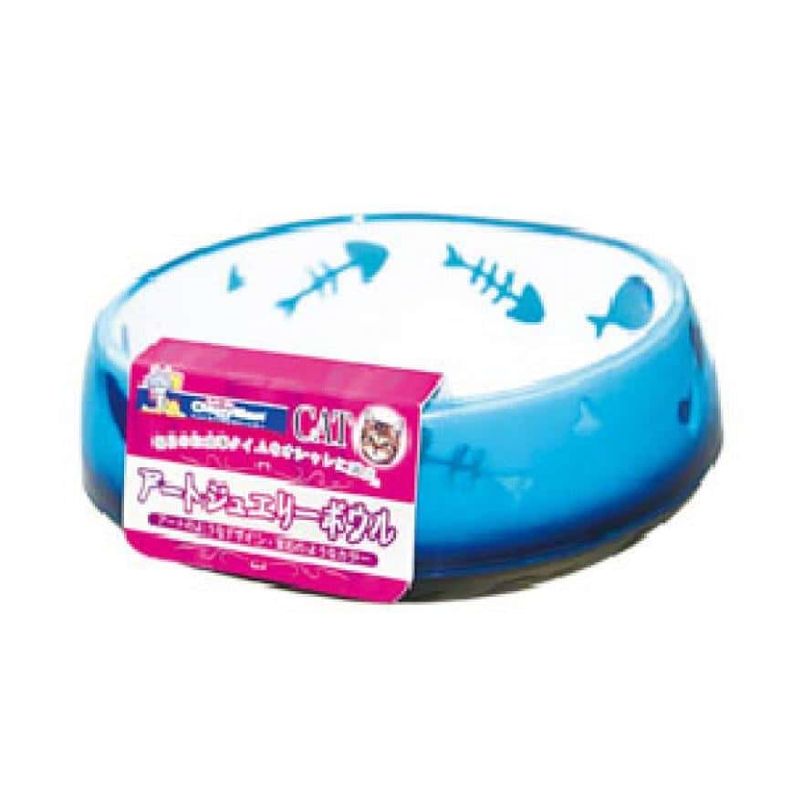 DoggyMan 精美水晶防滑寵物糧食碗 (藍) (貓犬用) (圖片2)