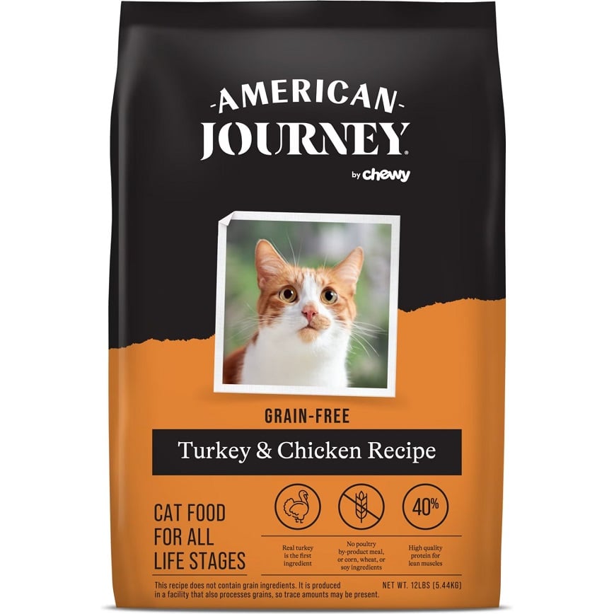 American Journey 全貓糧 無穀物雞肉+火雞肉配方 12lbs (AJCT12) (圖片2)