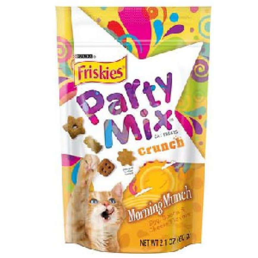 Friskies喜躍 Party Mix 貓脆餅 Morning Munch Crunch 芝士+煙肉蛋 2.1oz (黃) (停售) (圖片2)