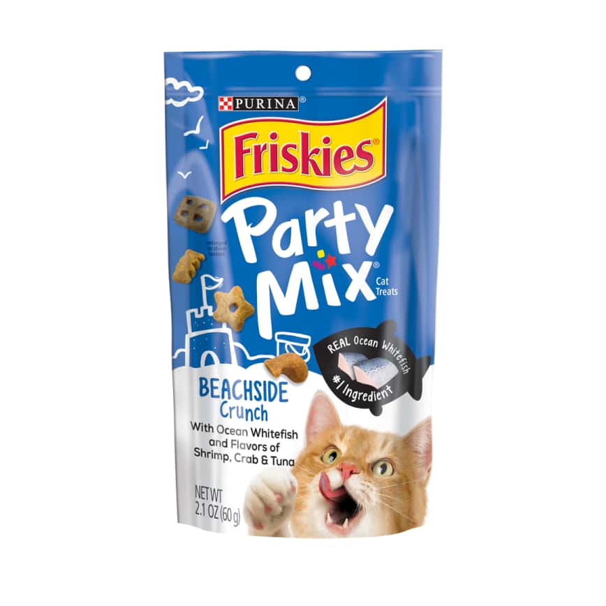 Friskies喜躍 Party Mix Crunch 貓零食 貓脆餅 海鮮(白魚+蝦+蟹+吞拿魚) 6oz (NE12364958) (圖片2)