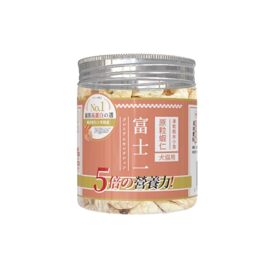 富士一 凍乾小食 脫水原粒蝦仁 迷你罐 25g (貓犬用) (圖片2)