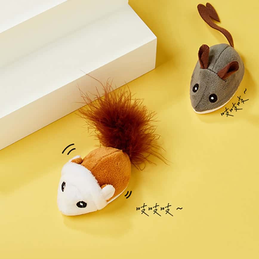 貓玩具 智能發聲像真老鼠玩具 款式隨機 1隻 (圖片2)