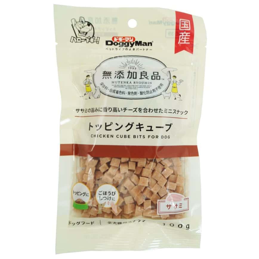 DoggyMan 日本製狗零食 無添加良品 雞肉小方粒 100g (圖片2)