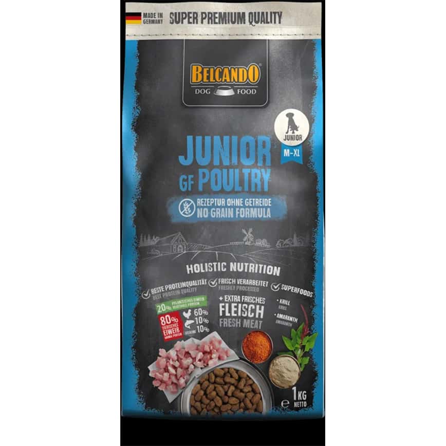 Belcando 狗糧 無穀物天然犬乾糧 幼犬糧 家禽配方 1kg (圖片2)