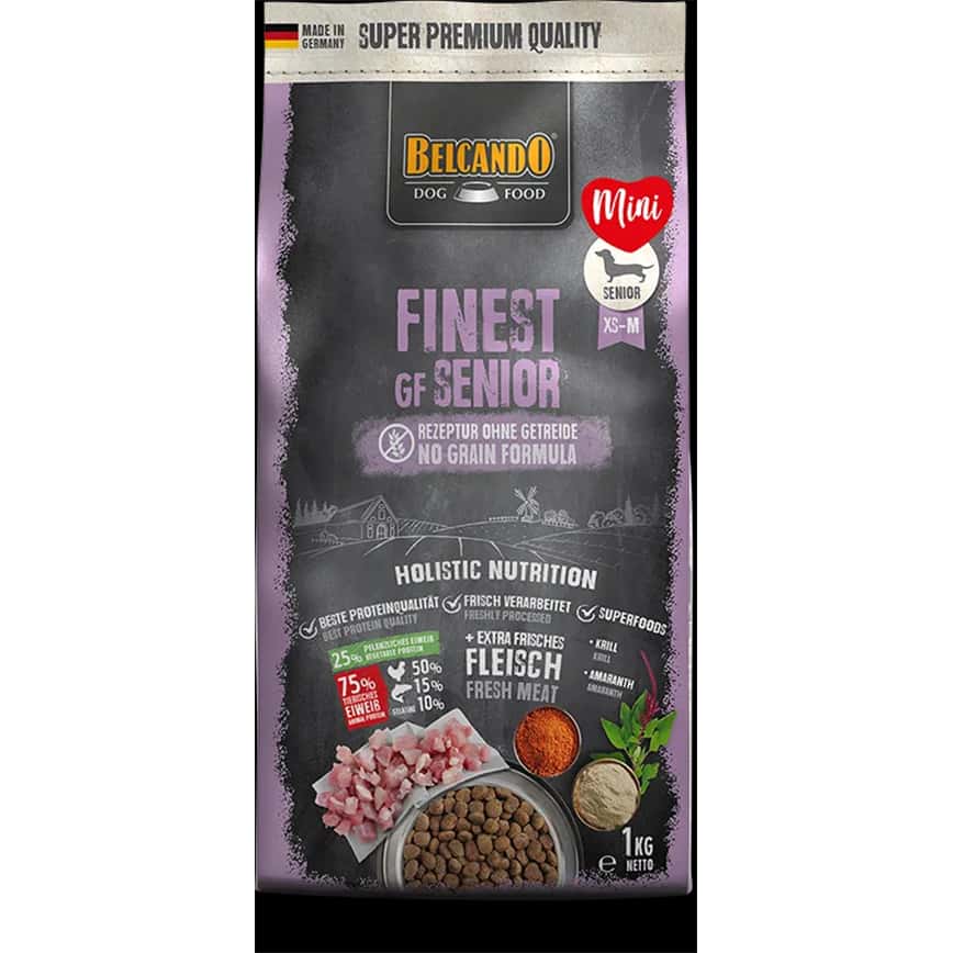 Belcando 狗糧 無穀物天然犬乾糧 精細顆粒 老年犬糧 4kg (圖片2)