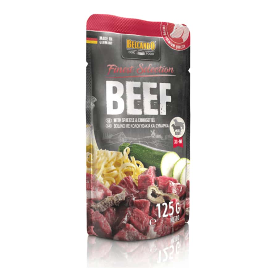 Belcando 狗濕糧 狗餐包 牛肉、麵筋&西葫蘆配方 125g (圖片2)