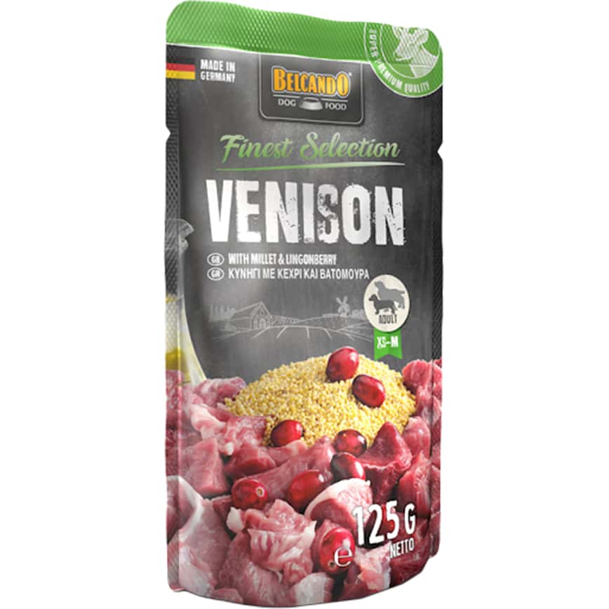 Belcando 狗濕糧 狗餐包 鹿肉、小米&越橘配方 125g (圖片2)