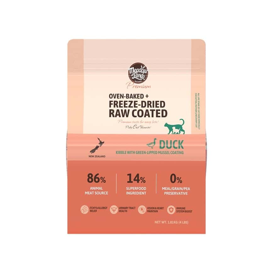 Meadowland 貓糧 全貓糧 臻至系列 烘焙鴨肉及青口塗層配方 1.81kg (MLOB006) (圖片2)