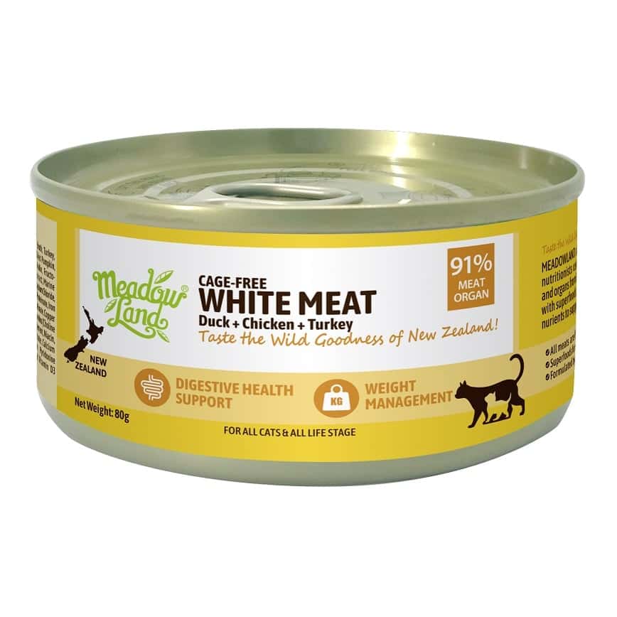 Meadowland 貓罐頭 全貓主食罐 經典肉醬系列 白肉 (鴨肉+雞肉+火雞肉) 80g (MLC02) (圖片2)