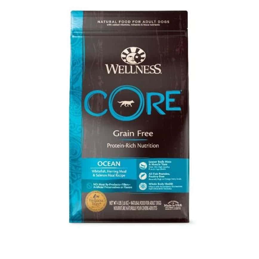 WELLNESS CORE 狗糧 無穀物 海洋魚配方 白魚,鯡魚及三文魚 22lb (88437) (圖片2)