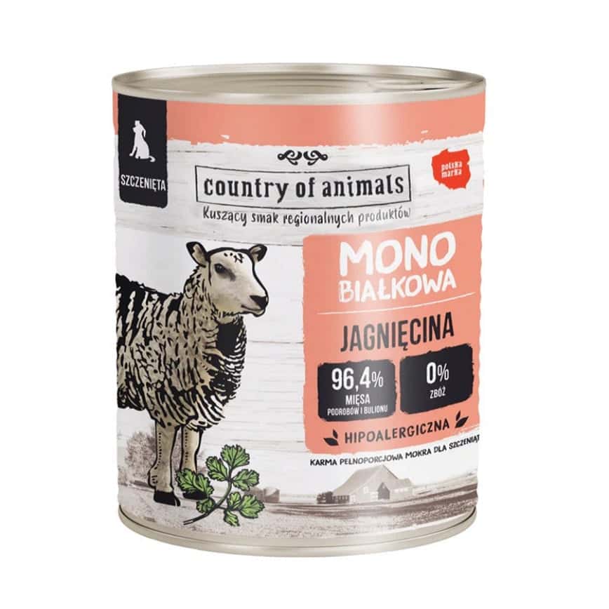Country of animals 狗罐頭 幼犬罐頭 單一蛋白罐 羊肉 400g (92074) (圖片2)