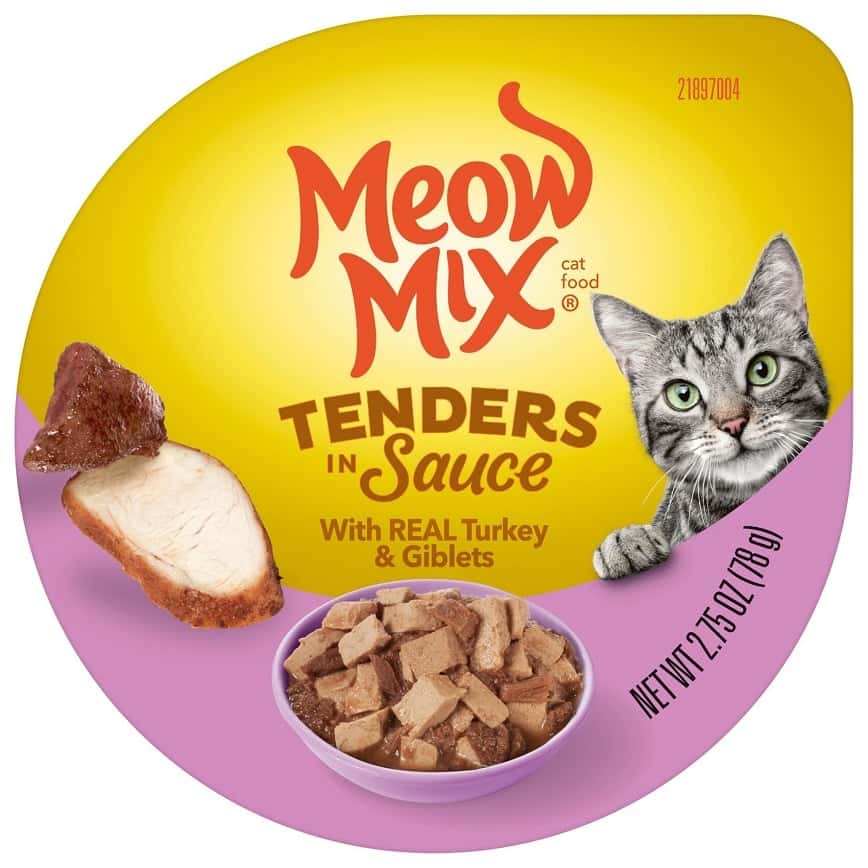Meow Mix 杯装濕糧 肉塊醬汁 火雞 78g (MM-19) (圖片2)