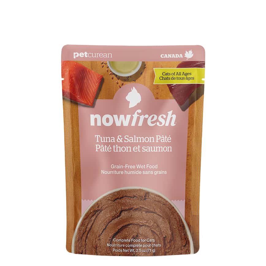 now FRESH 無穀貓濕糧 全年齡貓配方 吞拿魚及三文魚肉醬包 2.5oz (FG82836) (圖片2)