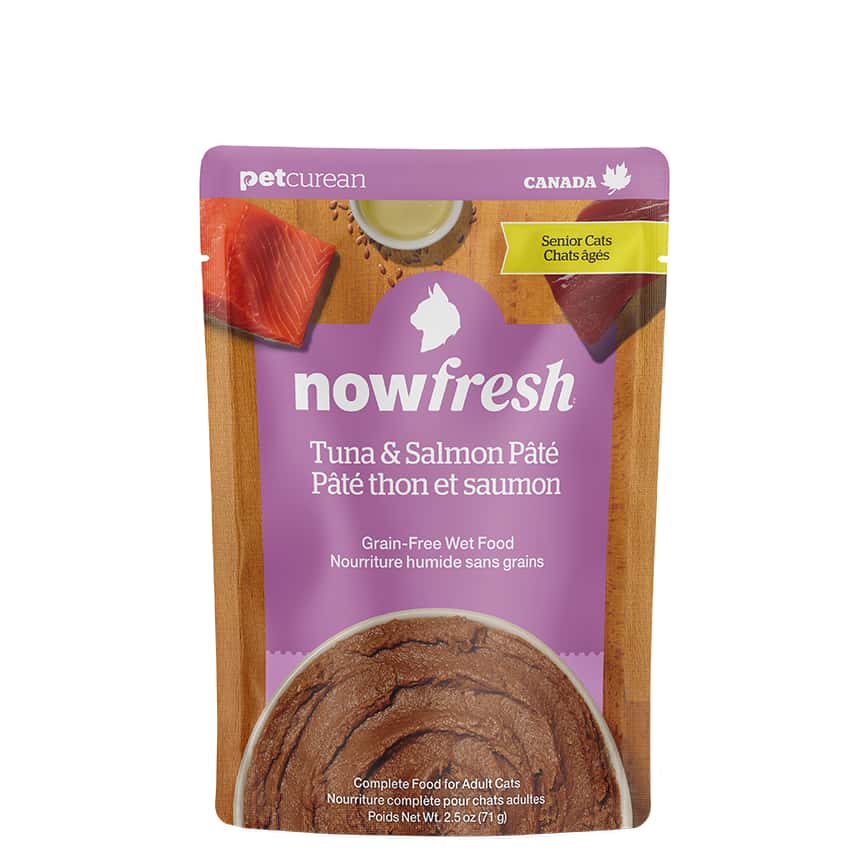 now FRESH 無穀貓濕糧 老貓配方 吞拿魚及三文魚肉醬包 2.5oz (FG83038) (圖片2)