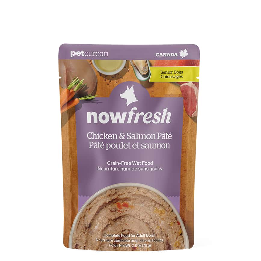 now FRESH 無穀狗濕糧 老犬配方 雞肉及三文魚肉醬包 2.8oz (FG82432) (圖片2)