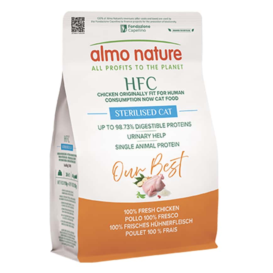 Almo Nature HFC 成貓或絕育貓糧 新鮮雞肉 1.2kg (9143) (圖片2)