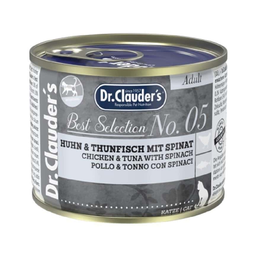 Dr.Clauder's 貓罐頭 吞拿魚雞肉菠菜 200g (DC5200) (圖片2)