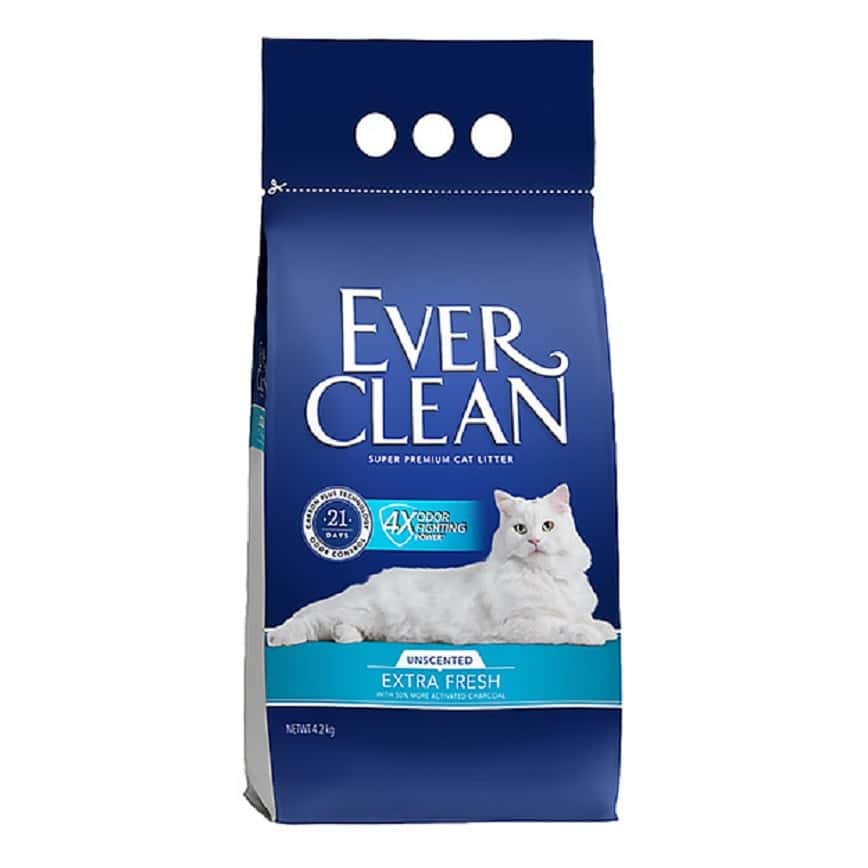 Ever Clean 美國 礦物貓砂 藍鑽 藍標 4X除臭皇 無香味 4.2kg (EF4.2) (袋裝) (圖片2)