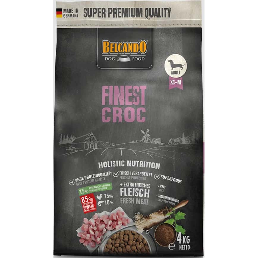 Belcando 狗糧 無穀物天然犬乾糧 成犬糧 精細顆粒 鴨肉配方 4kg (圖片2)